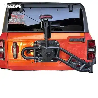 Suitable for Ford Liema linkage spare tire rack rear hanging AT tire off-road modification accessories tailgate weight reduction flagpole bracket Suitable for Ford Liema linkage spare tire rack rear hanging AT tire off-road modification accessories tailgate weight reduction flagpole bracket