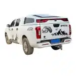 Pickup Truck Bed Cover Commercial Passenger Version Slant Tailgate Electroplated Full Punching