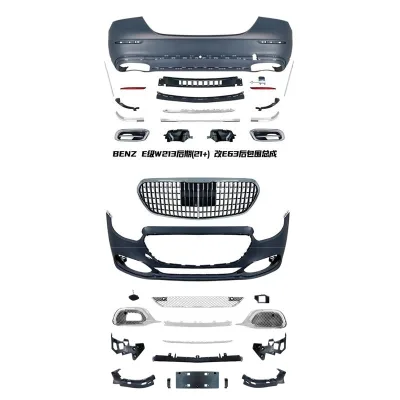 Mercedes-Benz E-Class W213 Maybach Style Conversion Body Kit Front Grille and Bumper Assembly Mercedes-Benz E-Class W213 Maybach Style Conversion Body Kit Front Grille and Bumper Assembly