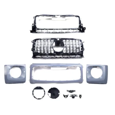 Front Bumper GT Style Grille for Mercedes-Benz G-Class W464 W463A G500 G550 G63 AMG 2019-2020