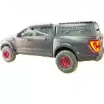 Truck Bed Cover Tri-Fold Manganese Steel Rainproof Hard Tonneau Cover for F-150 Raptor