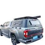 Pickup Truck Bed Cover Tri-Fold Tonneau Cover for Changan Kaicheng F70 with Luggage Rack