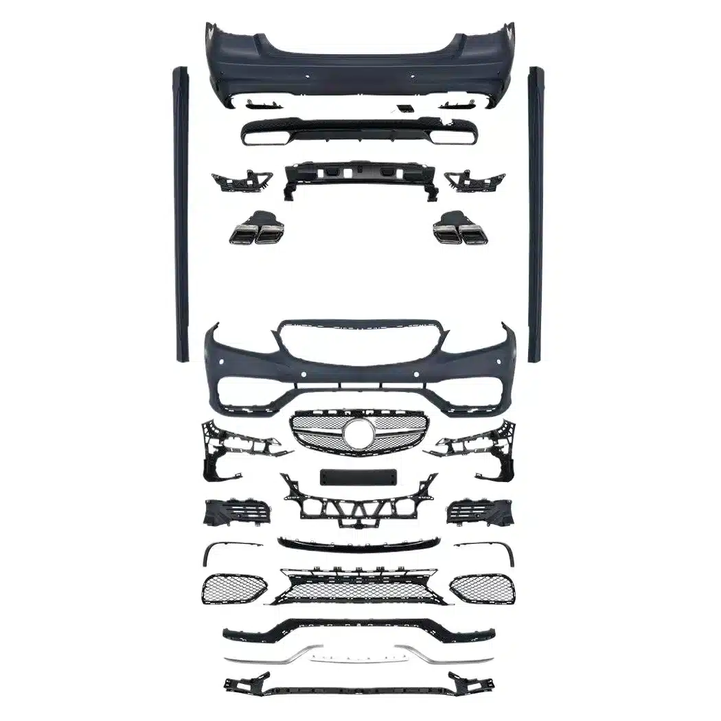 E63 Style Front and Rear Bumper Body Kit for Mercedes-Benz E-Class W212 2014-2015