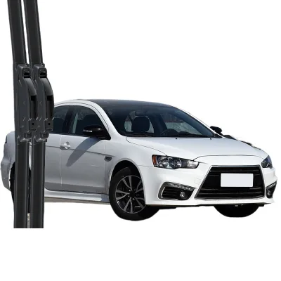 Professional Frameless Windshield Wiper Blades, Quiet Streak-Free All-Season Front Window Wiper Set for Mitsubishi Lancer EX Professional Frameless Windshield Wiper Blades, Quiet Streak-Free All-Season Front Window Wiper Set for Mitsubishi Lancer EX