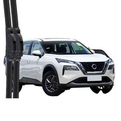 Frameless Windshield Wiper Blades for Nissan X-Trail Silent Natural Rubber Front Windscreen Wipers Frameless Windshield Wiper Blades for Nissan X-Trail Silent Natural Rubber Front Windscreen Wipers