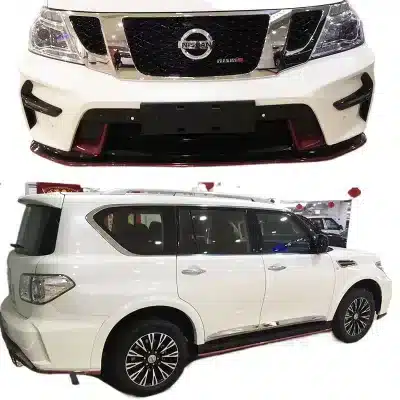 NISMO Style Full Body Kit Replacement for Nissan Patrol Y62 Front and Rear Bumper Upgrade Set NISMO Style Full Body Kit Replacement for Nissan Patrol Y62 Front and Rear Bumper Upgrade Set