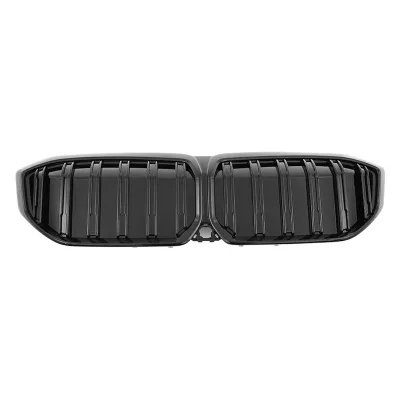 Front Kidney Grille Double Slat Style Gloss Black Finish Replacement Grille for 2022 BMW i3 G28 Front Kidney Grille Double Slat Style Gloss Black Finish Replacement Grille for 2022 BMW i3 G28