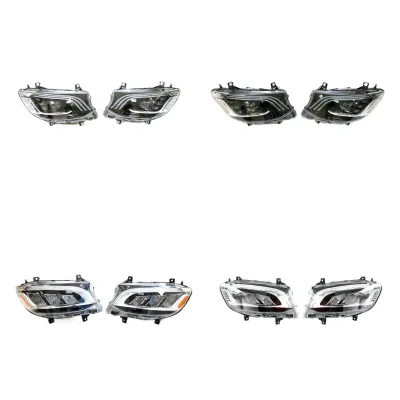 Front Headlight Assembly for Mercedes-Benz Sprinter W907 LED Projector Style Headlamp