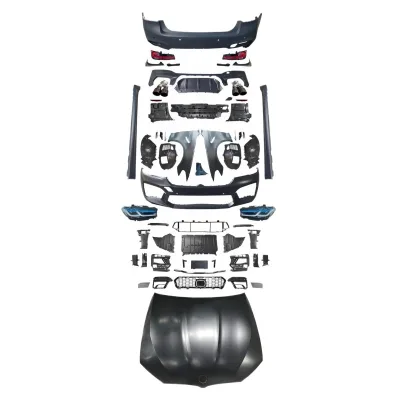 Front and Rear Bumper Body Kit 1:1 F90 Look Upgrade for BMW 5 Series G30 G38 Front and Rear Bumper Body Kit 1:1 F90 Look Upgrade for BMW 5 Series G30 G38