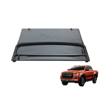 Soft Tri-Fold Tonneau Cover for Isuzu D-MAX Pickup Truck Bed Rear Cargo Shield Soft Tri-Fold Tonneau Cover for Isuzu D-MAX Pickup Truck Bed Rear Cargo Shield