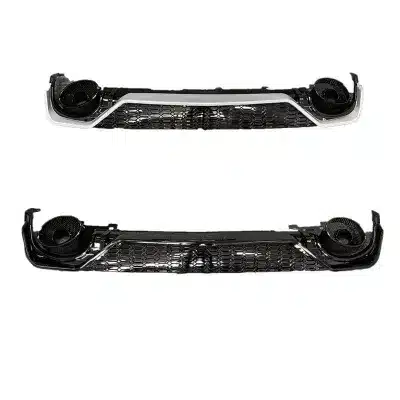 Rear Bumper Lip Diffuser with Quad Exhaust Muffler Tips for Audi A7 L 2019-2021 RS7 Style C8 Upgrade Rear Bumper Lip Diffuser with Quad Exhaust Muffler Tips for Audi A7 L 2019-2021 RS7 Style C8 Upgrade