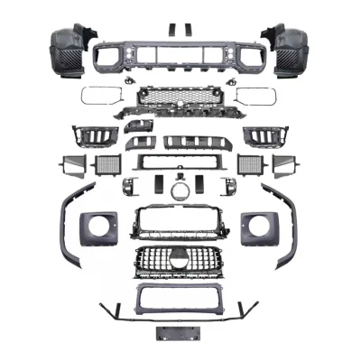 Body Kit Front and Rear Bumper Upgrade Set Compatible for Mercedes-Benz G-Class W465 2025 G63 Style