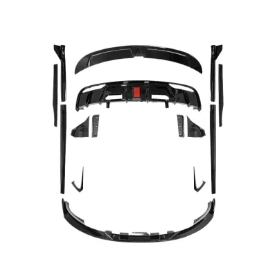 Turbo Style Gloss Black Body Kit Front Lip Side Skirts Rear Diffuser Spoiler for Tesla Model 3 Highland 2024 Turbo Style Gloss Black Body Kit Front Lip Side Skirts Rear Diffuser Spoiler for Tesla Model 3 Highland 2024