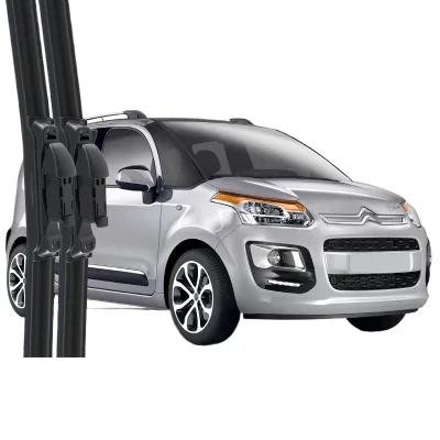 All-Weather Frameless Windshield Wiper Blades Multi-Fit Silent Rubber Strips for Citroen C3 Picasso All-Weather Frameless Windshield Wiper Blades Multi-Fit Silent Rubber Strips for Citroen C3 Picasso
