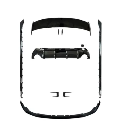 MP Style Gloss Black Front Lip and Rear Diffuser Side Skirts Body Kit for BMW 1 Series F40 Hatchback MP Style Gloss Black Front Lip and Rear Diffuser Side Skirts Body Kit for BMW 1 Series F40 Hatchback