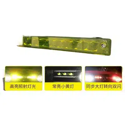 Tank 300 medium mesh spot light modified LED long strip light with small yellow light day running light turn light off-road accessories Tank 300 medium mesh spot light modified LED long strip light with small yellow light day running light turn light off-road accessories