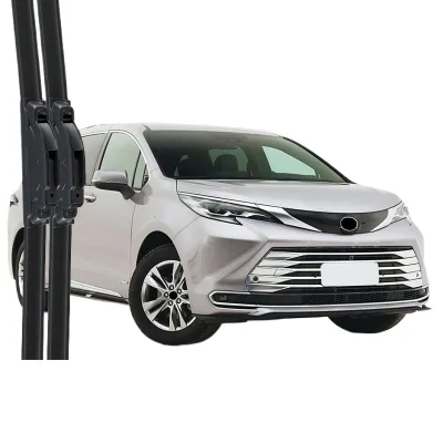 Front Windshield Wiper Blades for Toyota Sienna All-Weather Silent Frameless Wiper Set Front Windshield Wiper Blades for Toyota Sienna All-Weather Silent Frameless Wiper Set