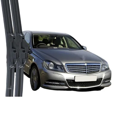 All-Season Frameless Windshield Wiper Blades with Silent Rubber Strips for Mercedes-Benz C350 All-Season Frameless Windshield Wiper Blades with Silent Rubber Strips for Mercedes-Benz C350