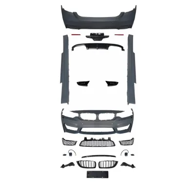 M4 Style Front and Rear Bumper Body Kit with Side Skirts Compatible for BMW 4 Series F32 M-TECH Conversion M4 Style Front and Rear Bumper Body Kit with Side Skirts Compatible for BMW 4 Series F32 M-TECH Conversion