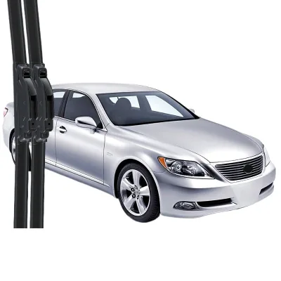 Front Windshield Wiper Blade Set for Lexus LS460 LS460L Silent Boneless Rubber Refill Front Windshield Wiper Blade Set for Lexus LS460 LS460L Silent Boneless Rubber Refill