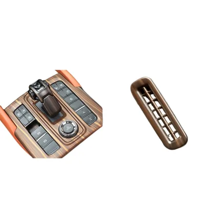 Peach Wood Grain Interior Decor Trim for 2024 Haval H9 Second Generation Center Console Gear Shift Box Panel Modification Accessories Peach Wood Grain Interior Decor Trim for 2024 Haval H9 Second Generation Center Console Gear Shift Box Panel Modification Accessories