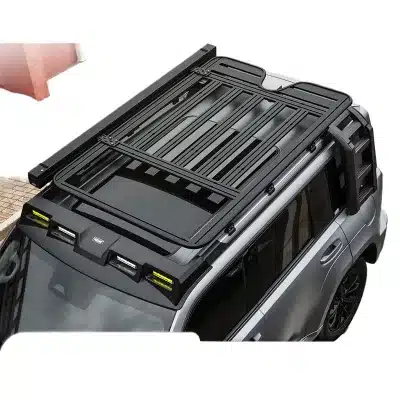 Heavy Duty Aluminum Roof Rack Platform for Haval Raptor Off-Road Cargo Basket with Extension Rails and Lighting Mounts Heavy Duty Aluminum Roof Rack Platform for Haval Raptor Off-Road Cargo Basket with Extension Rails and Lighting Mounts