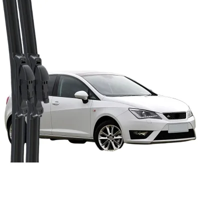 Professional Frameless Windshield Wiper Blades Dual Rubber Mute Strip Set for SEAT Ibiza Professional Frameless Windshield Wiper Blades Dual Rubber Mute Strip Set for SEAT Ibiza