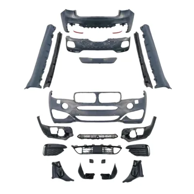 M-Tech Style Front and Rear Bumper Body Kit for BMW X6 F16 M-Tech Style Front and Rear Bumper Body Kit for BMW X6 F16