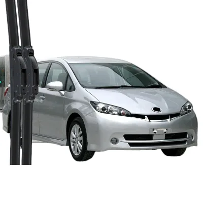 Multi-Functional Frameless Windshield Wiper Blades Silent Rubber Refills for Toyota WISH Multi-Functional Frameless Windshield Wiper Blades Silent Rubber Refills for Toyota WISH