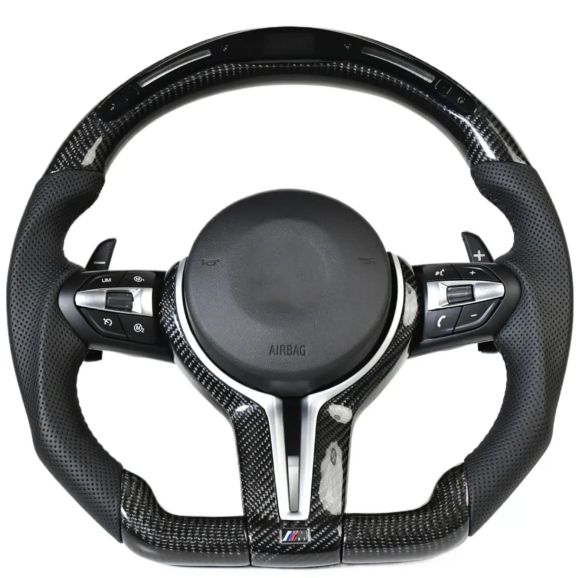 Carbon Fiber Steering Wheel Sport M-Style Performance Modification for BMW 3 4 5 Series