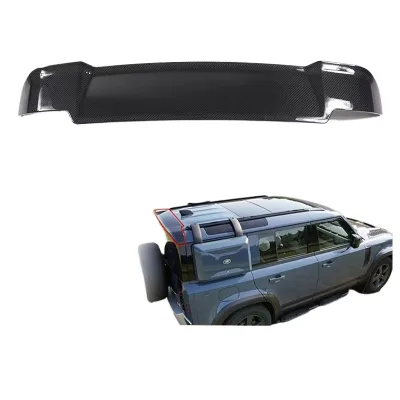 Real Carbon Fiber Rear Roof Spoiler for Defender 90 110 130 Wing Lip Exterior Modification