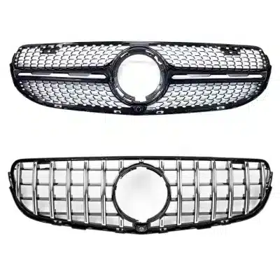 GT R Style Front Grille Vertical Slat Grille for GLC Class X253 2020 Facelift GT R Style Front Grille Vertical Slat Grille for GLC Class X253 2020 Facelift