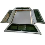 Dodge Ram 1500 Galvanized Manganese Steel Truck Bed Cap with Split Three-Door Design