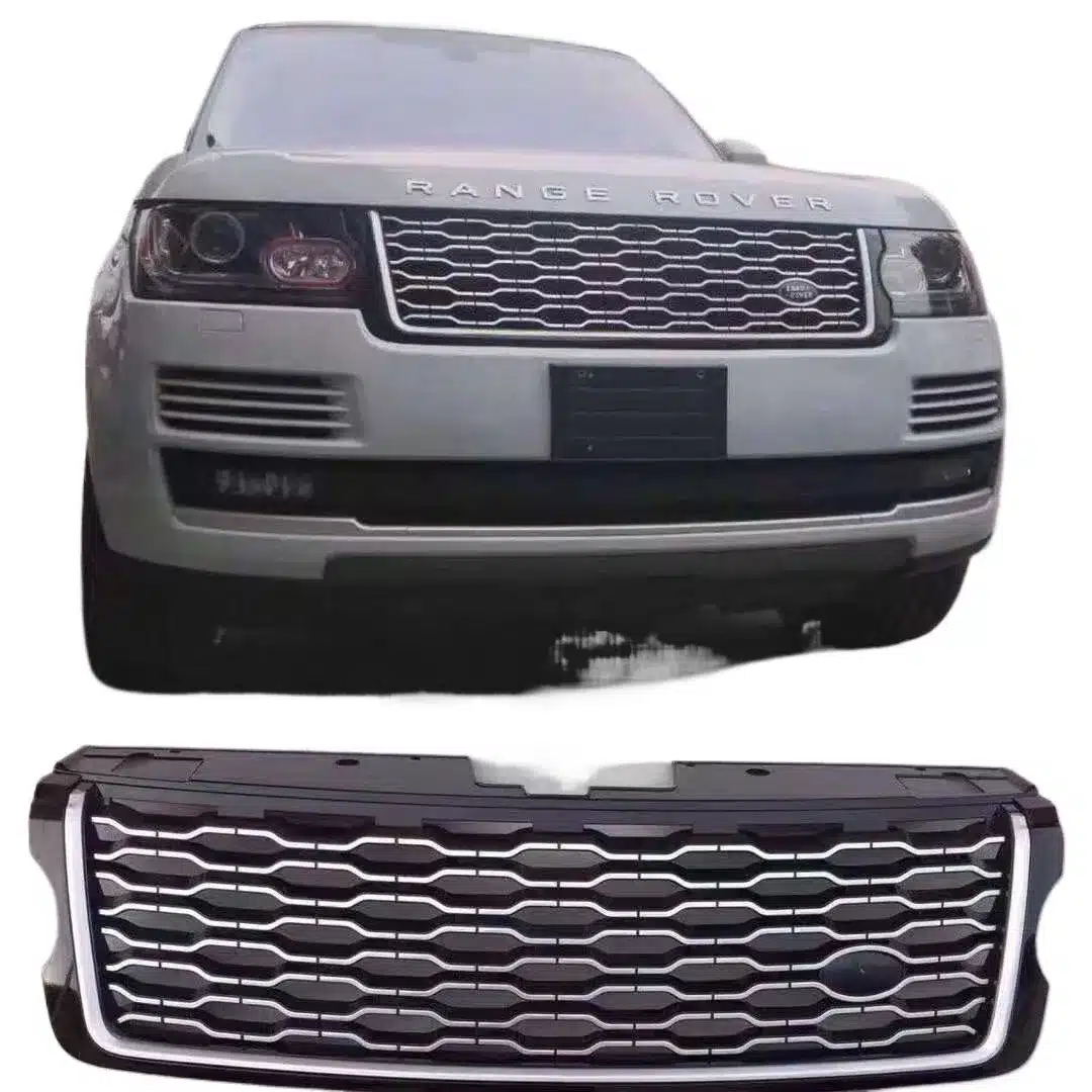Front Bumper Grille Replacement Honeycomb Mesh Guard for Land Rover Range Rover 2015-2020