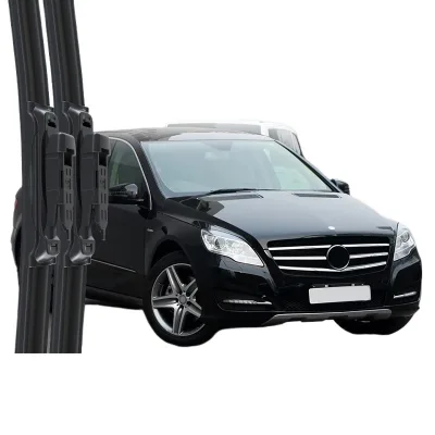 All-Season Frameless Windshield Wiper Blades with Silent Rubber Strip for Mercedes-Benz R400