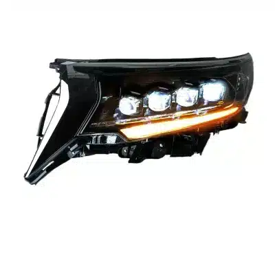 Applicable to 14-21 Prado headlight assembly modification overbearing double lens xenon LED streamer steering daytime running lamp Applicable to 14-21 Prado headlight assembly modification overbearing double lens xenon LED streamer steering daytime running lamp