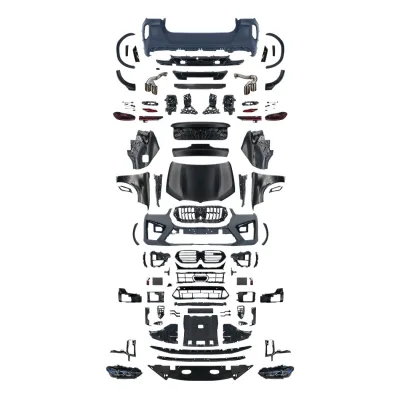 F96 G06 Style Body Kit Front and Rear Bumpers Side Skirts Compatible with BMW X6 E71 Facelift Upgrade F96 G06 Style Body Kit Front and Rear Bumpers Side Skirts Compatible with BMW X6 E71 Facelift Upgrade