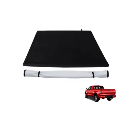 Soft Roll-Up Tonneau Cover, Waterproof Thickened PVC Truck Bed Cover for Toyota Tundra and Tacoma Soft Roll-Up Tonneau Cover, Waterproof Thickened PVC Truck Bed Cover for Toyota Tundra and Tacoma