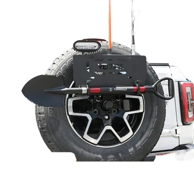 Liema Bronco Spare Tire License Plate Frame Modification Flagpole Frame Spade Frame Five-in-One Bracket Spare Tire Reverting Lamp Decoration Liema Bronco Spare Tire License Plate Frame Modification Flagpole Frame Spade Frame Five-in-One Bracket Spare Tire Reverting Lamp Decoration