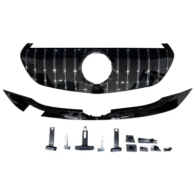 Front Bumper Grille Replacement Mesh for Mercedes-Benz EQC W293 AMG Style High Gloss Finish Front Bumper Grille Replacement Mesh for Mercedes-Benz EQC W293 AMG Style High Gloss Finish