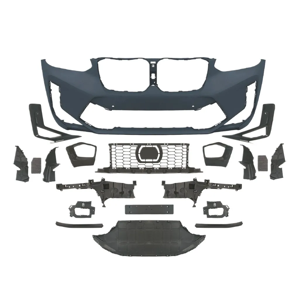 Front and Rear Bumper Body Kit for BMW X3 G01 X4 G02 2022-2024 X3M X4M Style Conversion Set