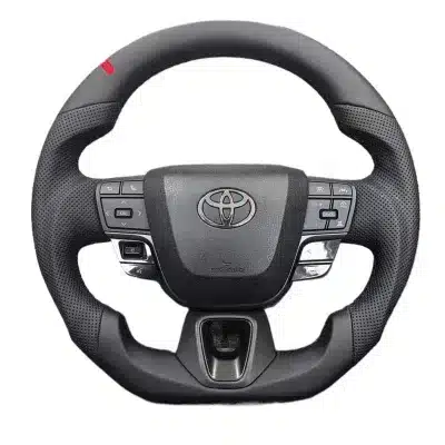 Custom Leather Steering Wheel Assembly for Toyota Land Cruiser LC Hilux Corolla Crown Upgrade Custom Leather Steering Wheel Assembly for Toyota Land Cruiser LC Hilux Corolla Crown Upgrade
