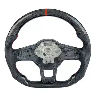 Carbon Fiber Steering Wheel Nappa Perforated Leather Sport Custom Compatible with Golf 7 GTI Carbon Fiber Steering Wheel Nappa Perforated Leather Sport Custom Compatible with Golf 7 GTI