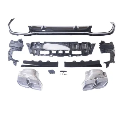 Exhaust Muffler Tip Tailpipe for Mercedes-Benz E-Class W213 2021-Present E260 E63S AMG Line Rear Bumper Lip Exhaust Muffler Tip Tailpipe for Mercedes-Benz E-Class W213 2021-Present E260 E63S AMG Line Rear Bumper Lip