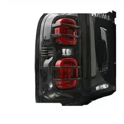 Tail Light Guard Cover Mecha Style Black Finish for Haval H9 2024 Exterior Decoration Trim Tail Light Guard Cover Mecha Style Black Finish for Haval H9 2024 Exterior Decoration Trim
