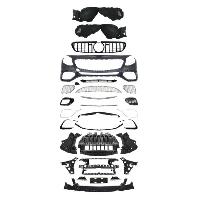 S63 Style Body Kit Upgrade for Mercedes-Benz S-Class W217 2-Door Coupe Front Bumper Grille Rear Diffuser and Exhaust Tips S63 Style Body Kit Upgrade for Mercedes-Benz S-Class W217 2-Door Coupe Front Bumper Grille Rear Diffuser and Exhaust Tips