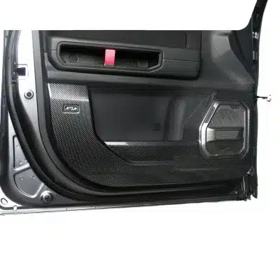 Full Coverage Interior Door Kick Protector Mats Carbon Fiber Style for Jetour Traveler T2 Full Coverage Interior Door Kick Protector Mats Carbon Fiber Style for Jetour Traveler T2