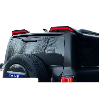 Tank 300 tail modification split streamer fixed wind tail roof cybertail with light exterior decoration Tank 300 tail modification split streamer fixed wind tail roof cybertail with light exterior decoration