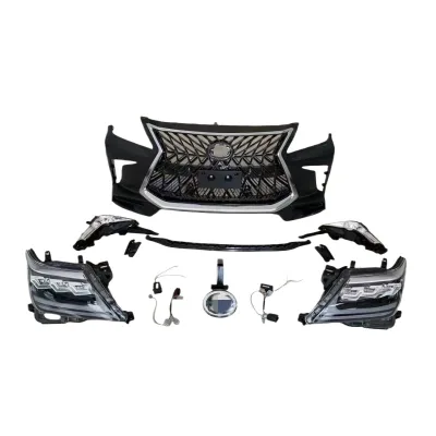 Full Body Kit Upgrade Conversion for Lexus LX570 2008-2015 to 2018 Style Exterior Modification Full Body Kit Upgrade Conversion for Lexus LX570 2008-2015 to 2018 Style Exterior Modification