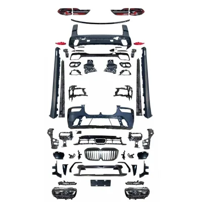 Full Body Kit Front and Rear Bumper Upgrade Set for BMW X7 G07 Pre-Facelift to Facelift Conversion Full Body Kit Front and Rear Bumper Upgrade Set for BMW X7 G07 Pre-Facelift to Facelift Conversion